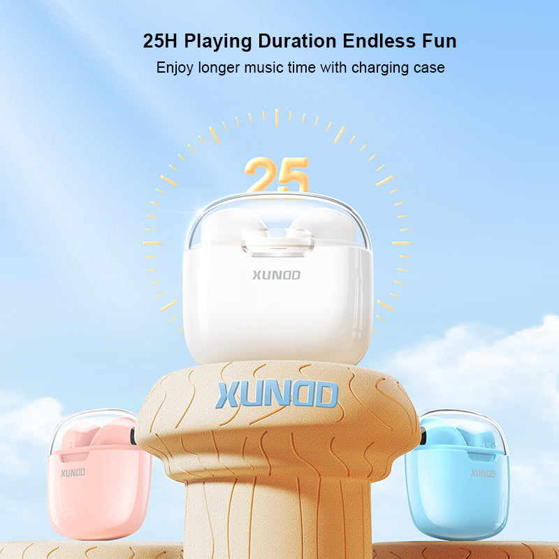 XUNDD X17 Bluetooth 5.3-øretelefoner Low Latency TWS-hovedtelefoner med opladningsetui XUNDD X17 Bluetooth 5.3-øretelefoner Low Latency TWS-hovedtelefoner med opladningsetui